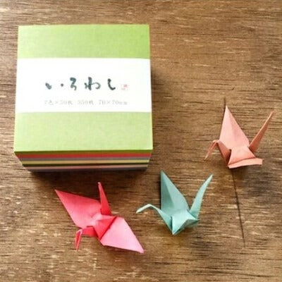 Mino Washi Origami Paper – 7-Color Assorted Set, 350 Sheets (Mini Size)