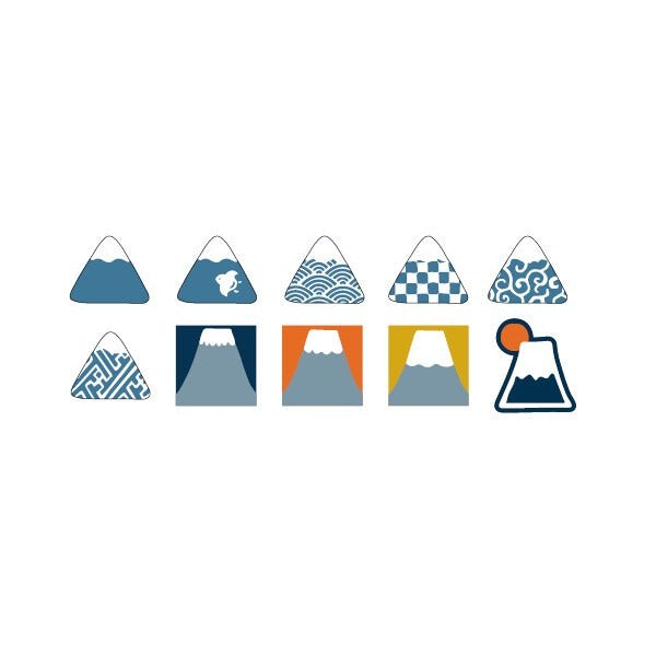 Mt. Fuji Washi Flake Stickers