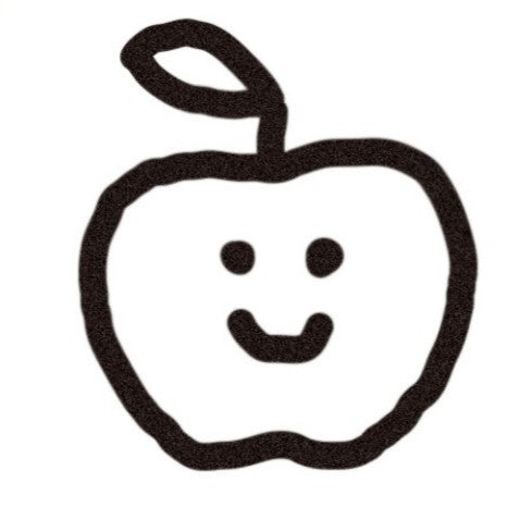 Apple Rubber Mini Stamp