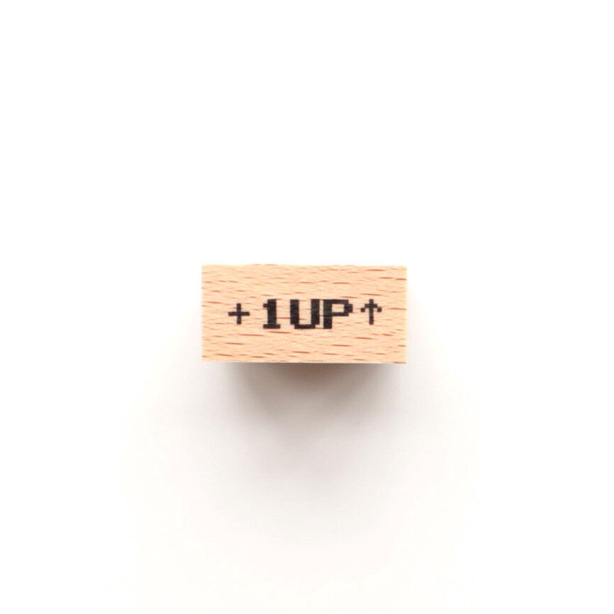 Pixel +1UP Rubber Stamp