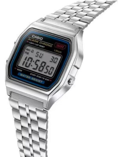 Casio A-159WA Analog Watch – Silver, Made in Japan