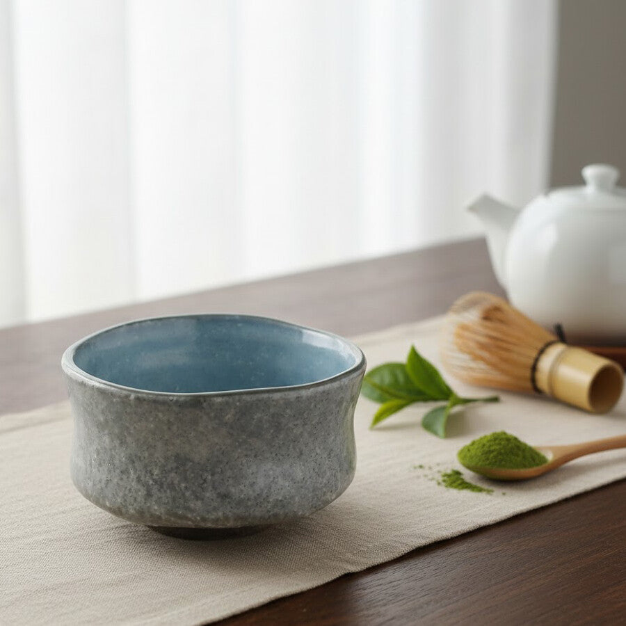 Handmade Mino Ware Matcha Bowl – Hyogin Aqua