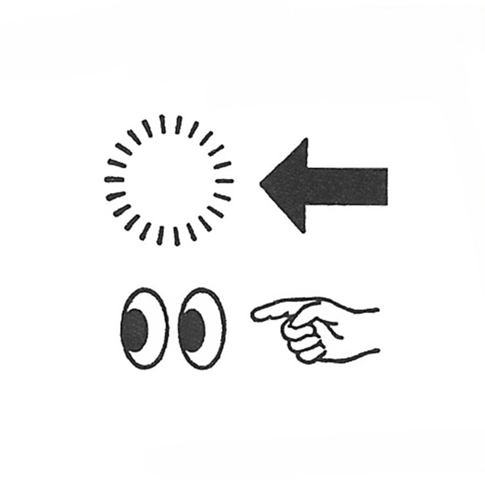 Attention Marks Mini Rubber Stamp Set of 4