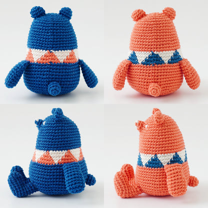 Sitting Bear Amigurumi Crochet Kit – Pair