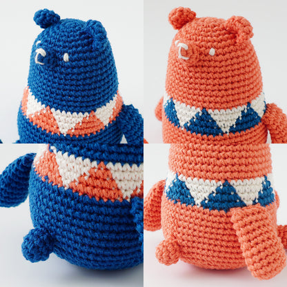 Sitting Bear Amigurumi Crochet Kit – Pair