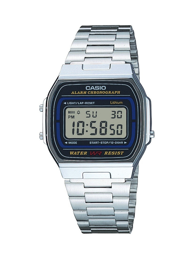 Casio A164WA Analog Watch – Silver