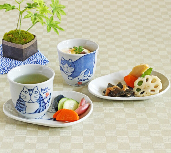 Neko Teacup Set of 4 – Named Cat Designs | Made in Japan