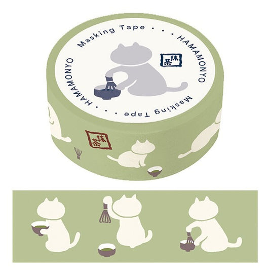 Matcha Cat Washi Tape