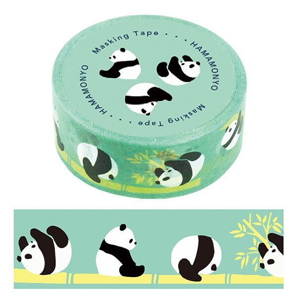Denguri Panda Washi Tape — Green
