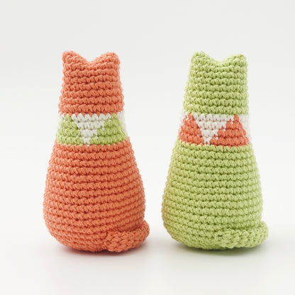 Sitting Cat Pair Amigurumi Crochet Kit