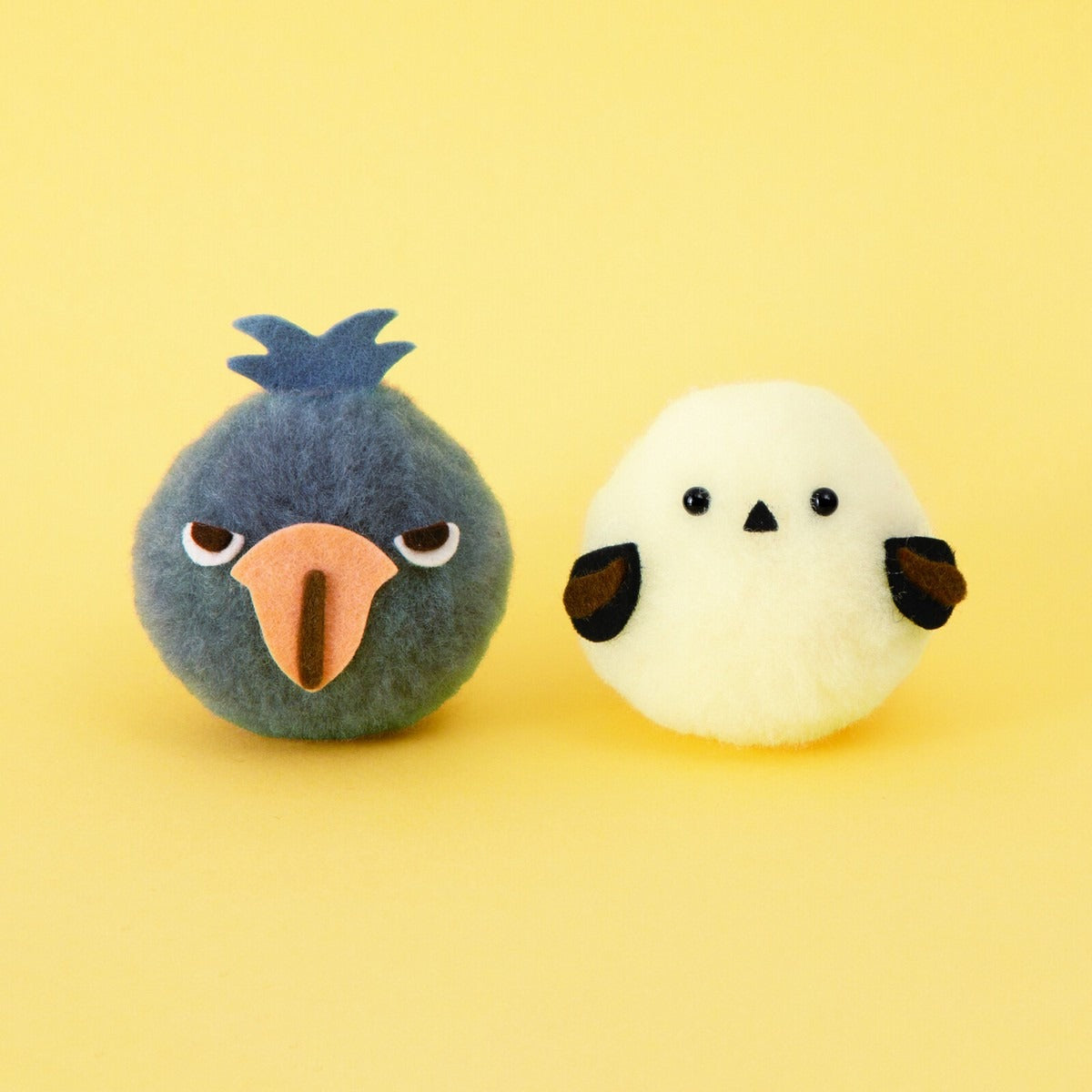 Shoebill & Shimaenaga Pom-Pom Craft Kit