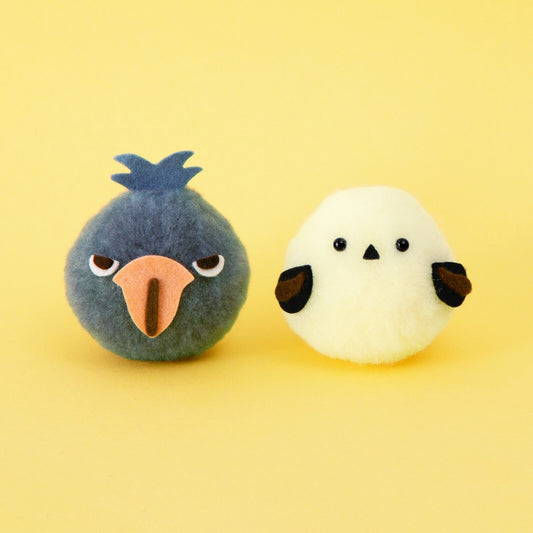 Shoebill & Shimaenaga Pom-Pom Craft Kit