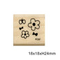Flowers and Butterfly Mini Rubber Stamp