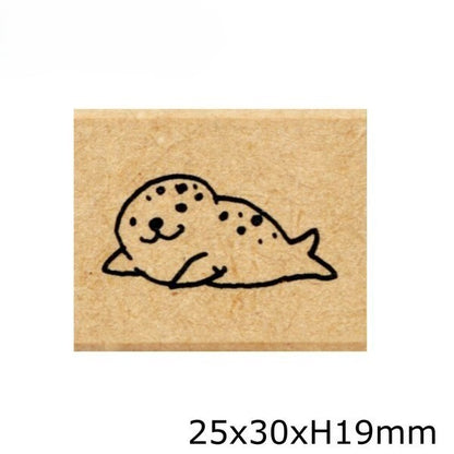 Spotted Seal Rubber Stamp