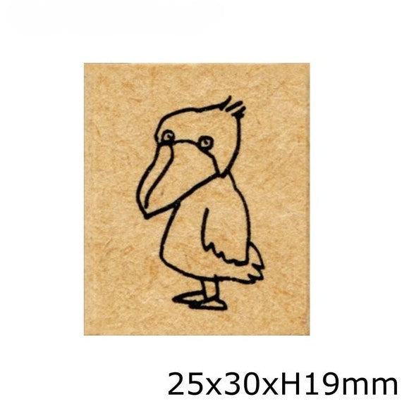 Shoebill Mini Stamp - Piccolo Series, Made in Japan