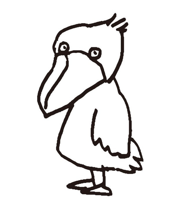 Shoebill Mini Stamp - Piccolo Series, Made in Japan