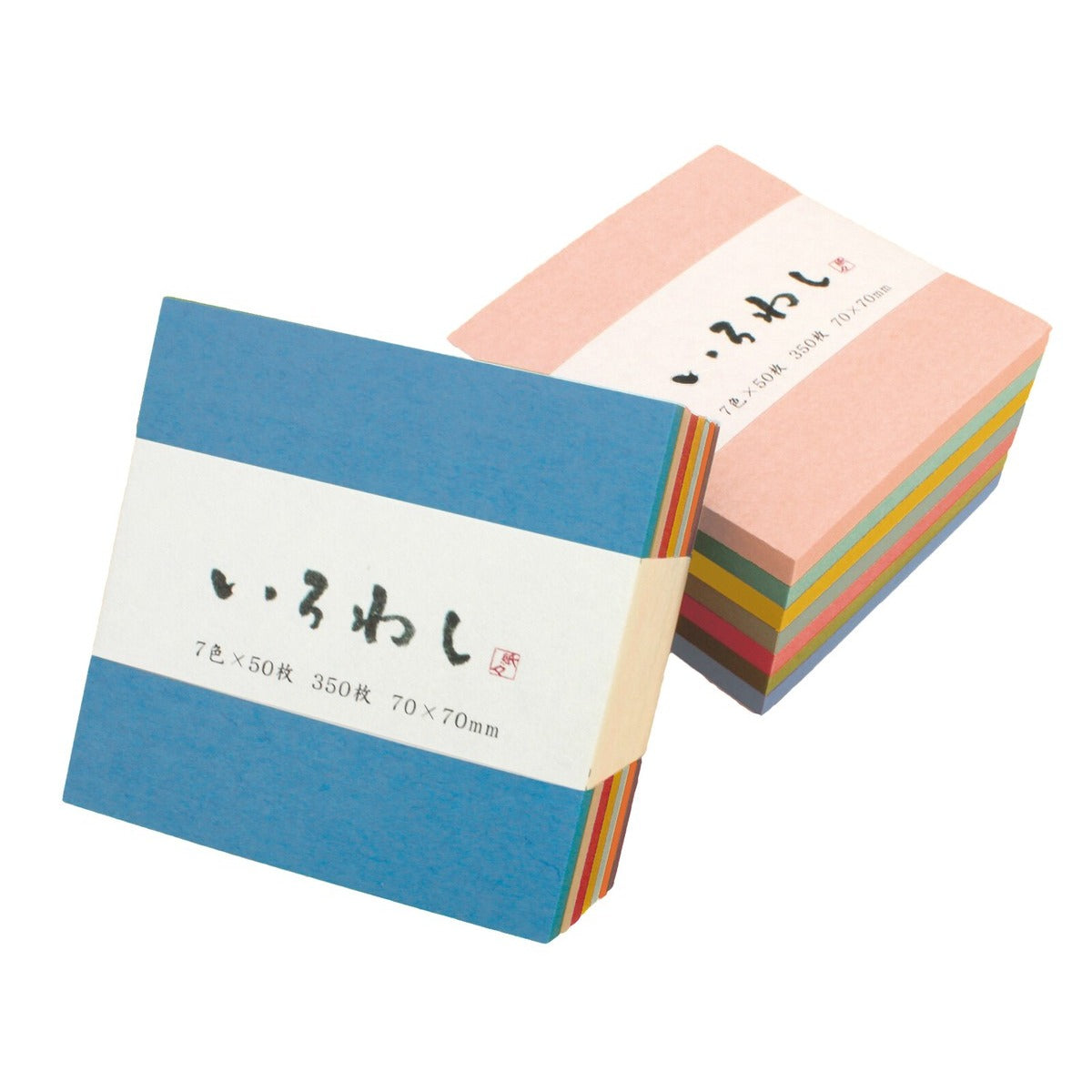 Mino Washi Origami Paper – 7-Color Assorted Set, 350 Sheets (Mini Size)