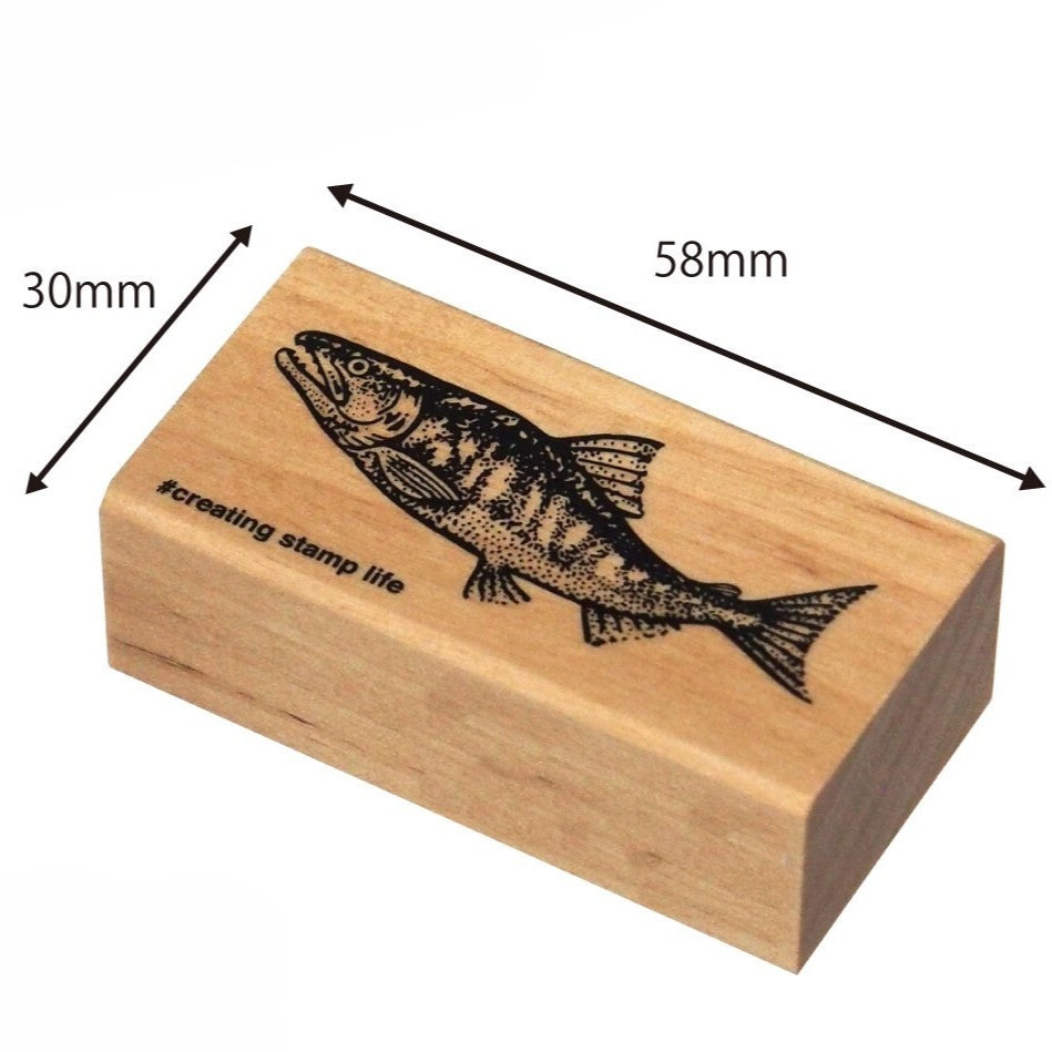 Salmon Rubber Stamp