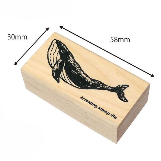 Whale Rubber Stamp