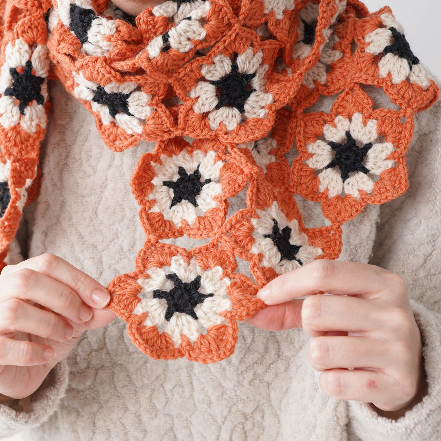 Patterned Shawl Crochet Kit