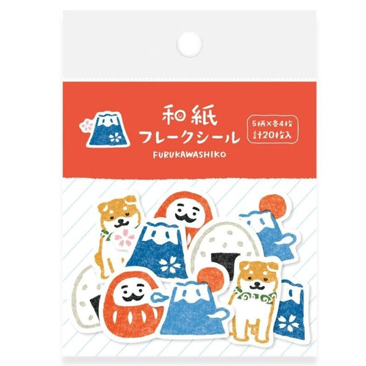 Packaged stickers with cartoon characters on a white background