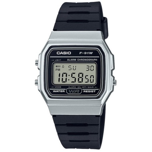 Casio F-91WM Digital Watch – Silver & Black