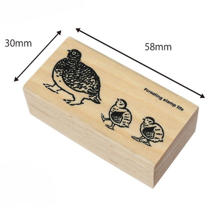 Kodomo no Kao Grouse Rubber Stamps