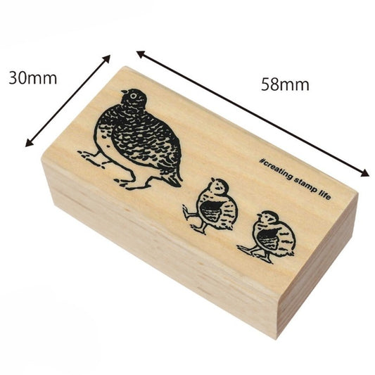 Kodomo no Kao Grouse Rubber Stamps