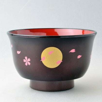 Aizu-Style Soup Bowls - Lacquer Finish Resin, Set of 3