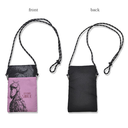 Shoebill Crossbody Phone Pouch – Purple