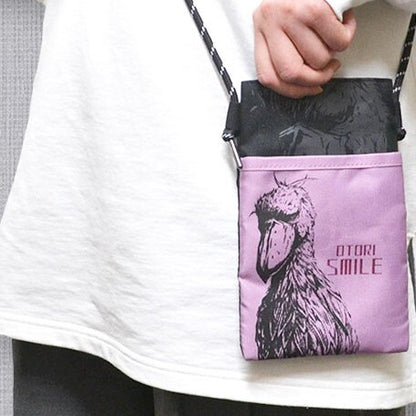 Shoebill Crossbody Phone Pouch – Purple