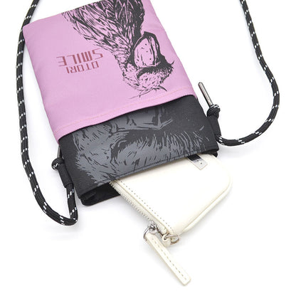 Shoebill Crossbody Phone Pouch – Purple
