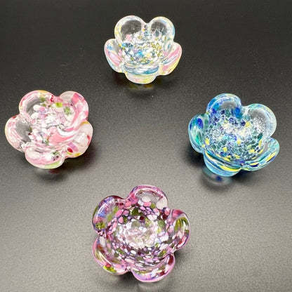 Edo Glass Chopstick Rest - 4-Piece Japanese Glass Set