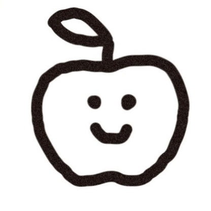 Apple Rubber Mini Stamp