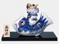 Japanese Samurai on Fish Figurine | Children's Day Porcelain Display Set