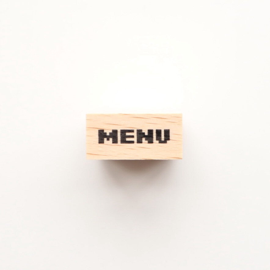 Pixel Menu Rubber Stamp