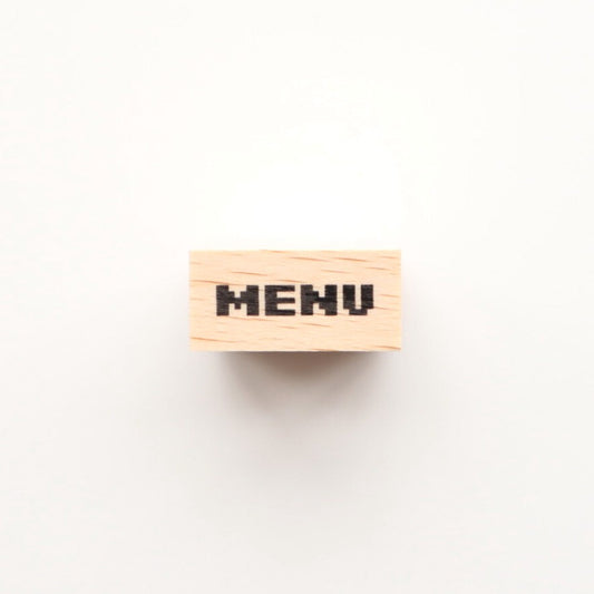 Pixel Menu Rubber Stamp