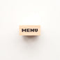 Pixel Menu Rubber Stamp