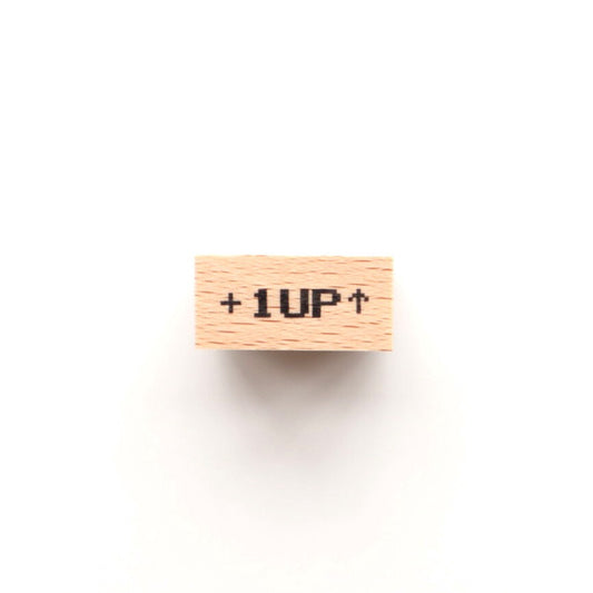 Pixel +1UP Rubber Stamp