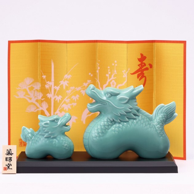Parent & Child Dragon Figurine Set | Japanese Zodiac Décor