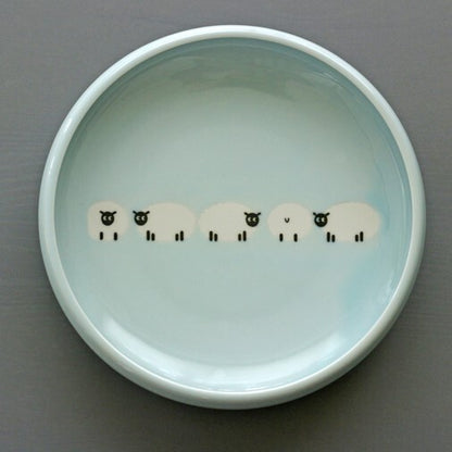 Animal Plate – Japanese Porcelain, Sheep & Duck Designs
