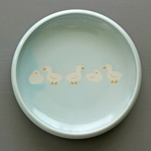 Animal Plate – Japanese Porcelain, Sheep & Duck Designs