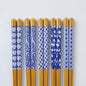 Moso Bamboo Chopsticks | 5-Pattern Set — Non-Slip, Dishwasher-Safe | Made in Japan