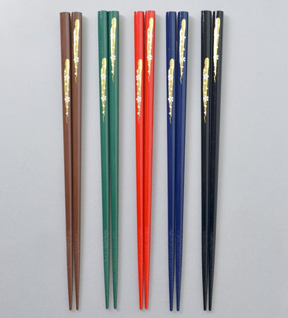 Wakasa Lacquerware Chopsticks — Elegant 5-Color Set | Dishwasher-Safe | Made in Japan