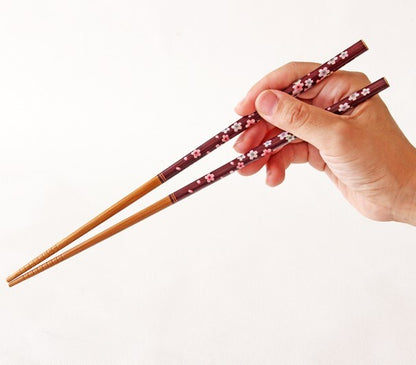 Cherry Blossom Wakasa Lacquerware Chopsticks — Dishwasher-Safe | Made in Japan
