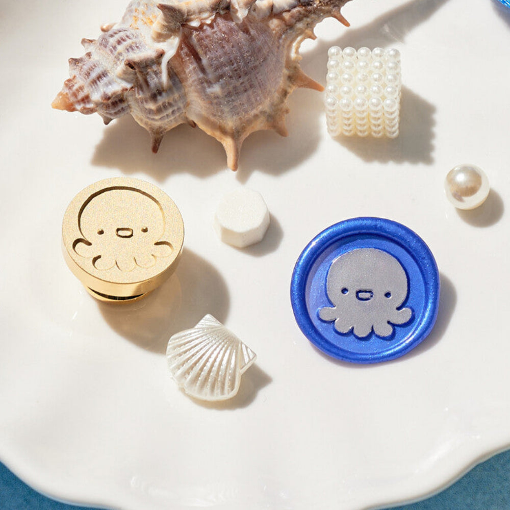 Smiling Octopus Wax Seal Stamp Head