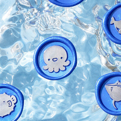 Smiling Octopus Wax Seal Stamp Head