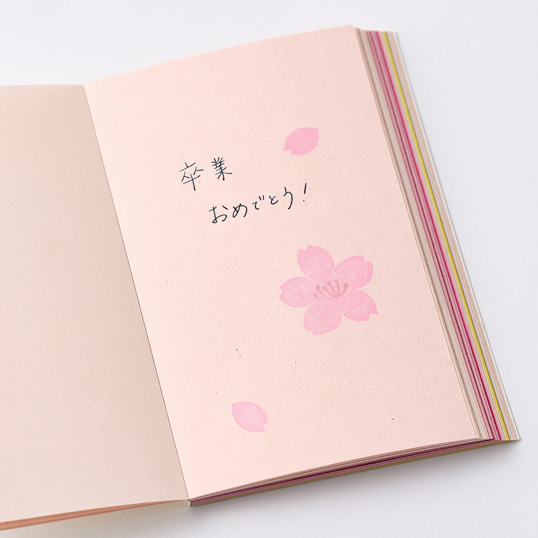[TAKEO] Memo Pad Made in Japan Takeo SIKI HANAMI Spring flowers