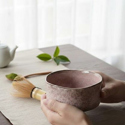 Handmade Mino Ware Matcha Bowl– Sakurayuki Rose