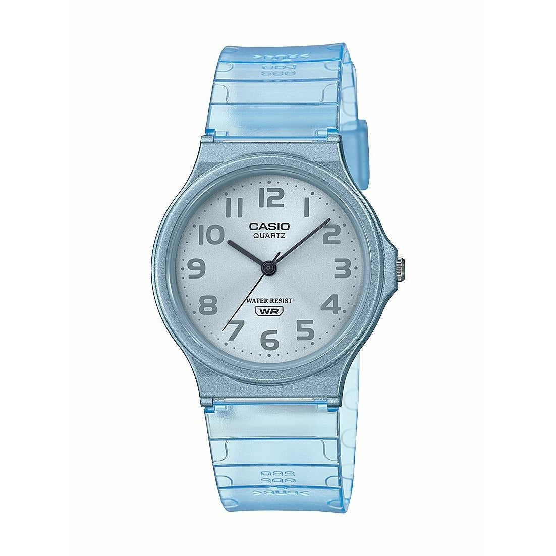 Casio MQ-24S Analog Watch – Transparent Blue